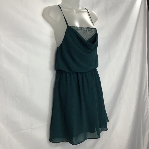 Two Sisters The Label Jaycee Green Sleeveless Lace Mini Dress Size 4 - Picture 3 of 12